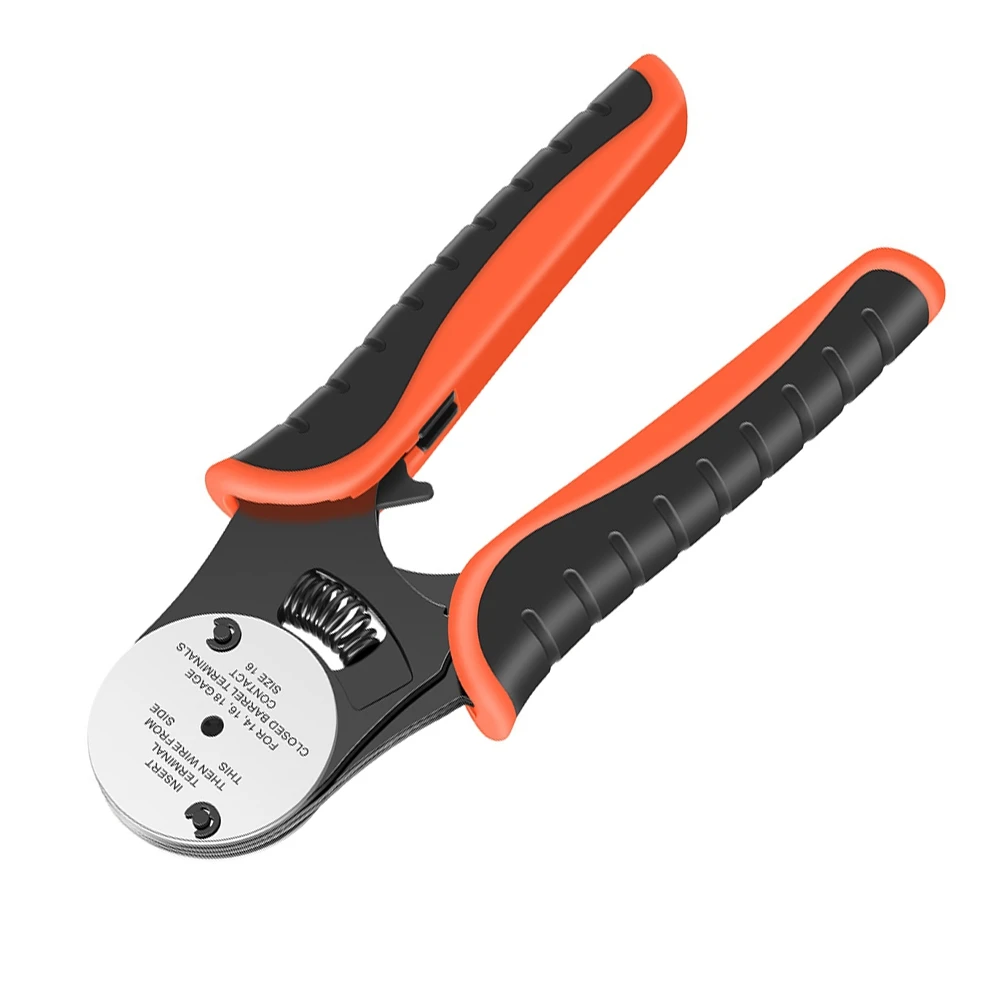 Hand Crimp Plier 4 Way Indents 8 Impression Type Pin Crimping Tool for Deutsch Connector 14,16,18 AWG