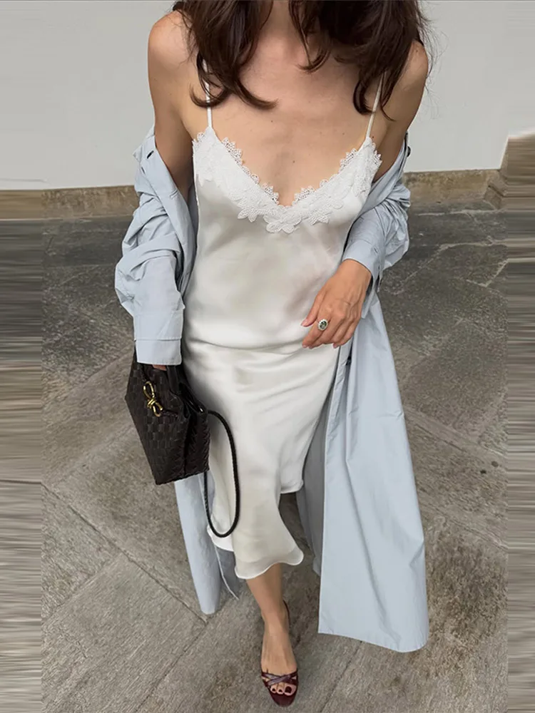 Damenjacken mit Revers, Einreihig mit Gürtel, Dünne Trenchcoats, Streetwear für Frauen, Langarm, Einfarbig, Lockerer Mantel, Neue Damen-Oberbekleidung – Detail 12