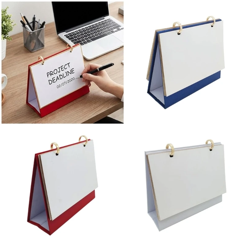 

Heat Transfer Desk Monthly Calendar with 14 White Pages Sublimation Blank Calendar for Art Craft Project 8.3x6.7Inch F19E