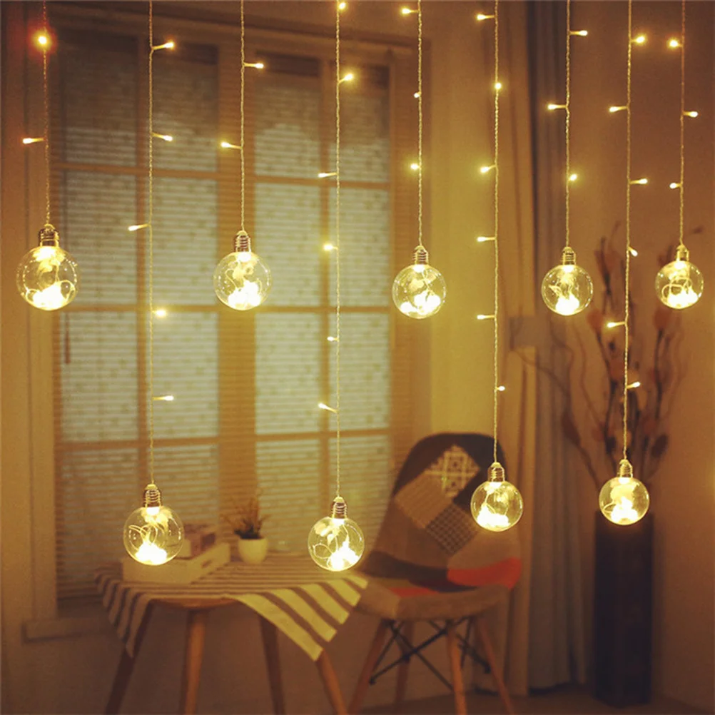 

2.5 Meter Wish Ball LED String Lights Warm White Copper Wire Rope Lights Christmas Wedding Party Indoor Outdoor Fairy Patio