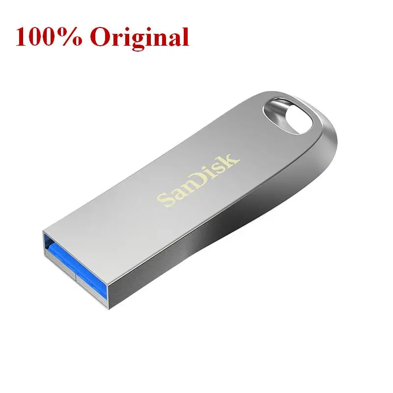 Sandisk USB 3.1 logam 256GB Flash Pen Drive Max 150 MB/s CZ74 128GB 64GB 32GB 512GB mendukung verifikasi resmi komputer Pupil