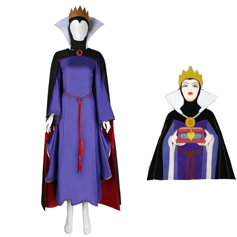 

NEW Women's Halloween Carnival Party Cosplay Snow White Queen Costume Queen's Magic Mirror Performance Dress Birthday Gifts