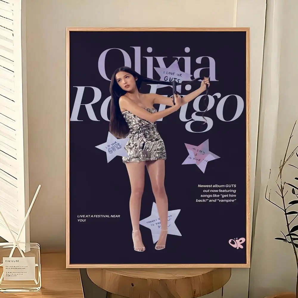 Musik Olivia Rodrigo Pop-Sängerin Poster PP Dekoratives Poster Wasserfester Druck Apartment Studentenwohnheim Büro Café Geschenk – Detail 14