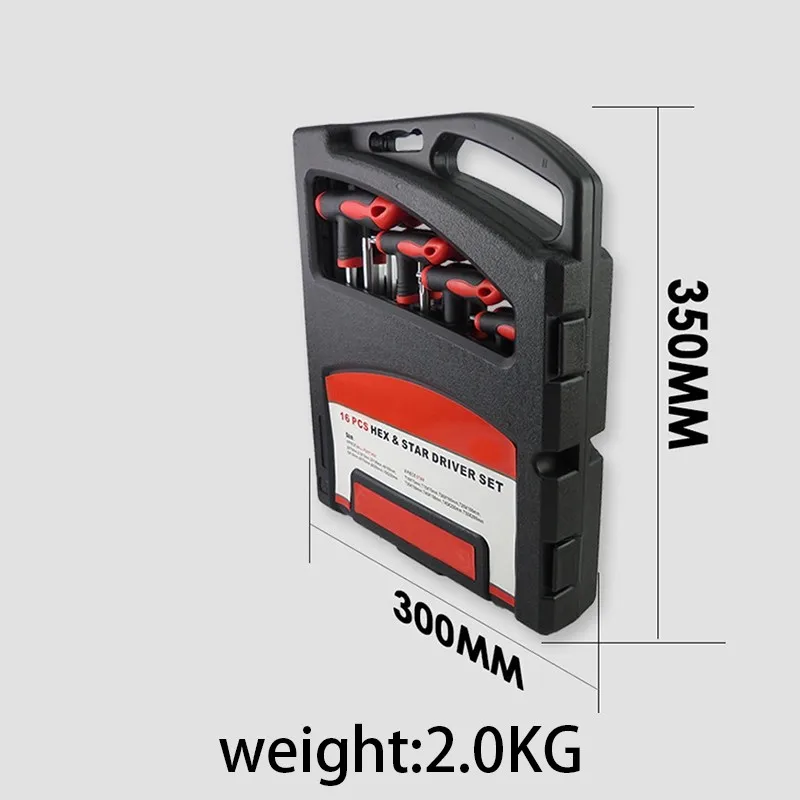 Imagem -06 - Chave Torx T10-t50 e Chave Hexagonal H2-h10 Conjunto de Chave de Ponta Esférica com Chave Estrela Conjunto de Chaves de Reparo Conjunto de Ferramentas Manuais Ferramentas de Cromo Vanádio 16 Peças