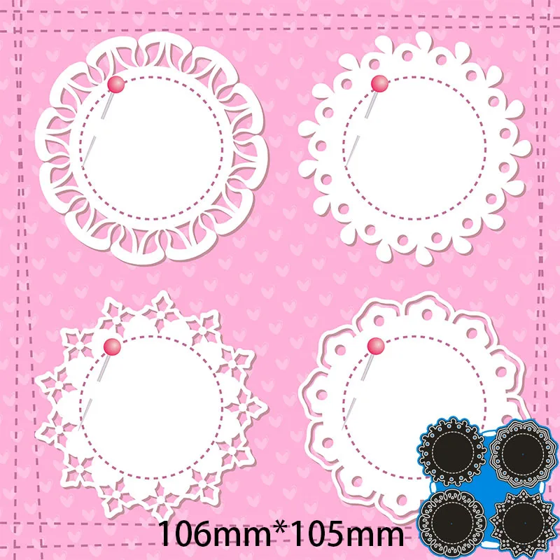 

Round Flower Metal Cut Dies Stencils for Scrapbooking Stamp/Photo Album Decorative Embossing DIY Paper Cards