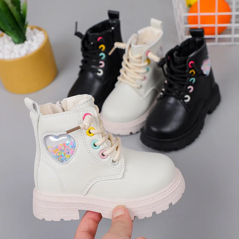 Children Boots Versatile British Style Winter Shoe for Girl Kid Fashionable Ankle Boot Kid Shoes for Girl Botas Para Niña 어그부츠