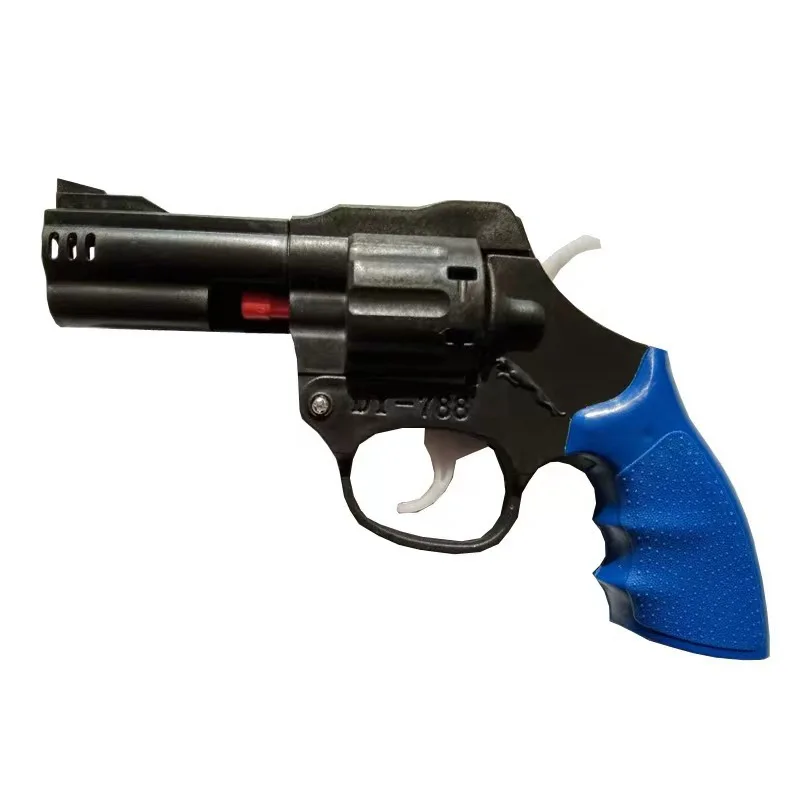 Revolver Toy Gun Mini Non-firing Pop Pistol Inert Cap Fake Gun for Adults Collection Boys Birthday Gift