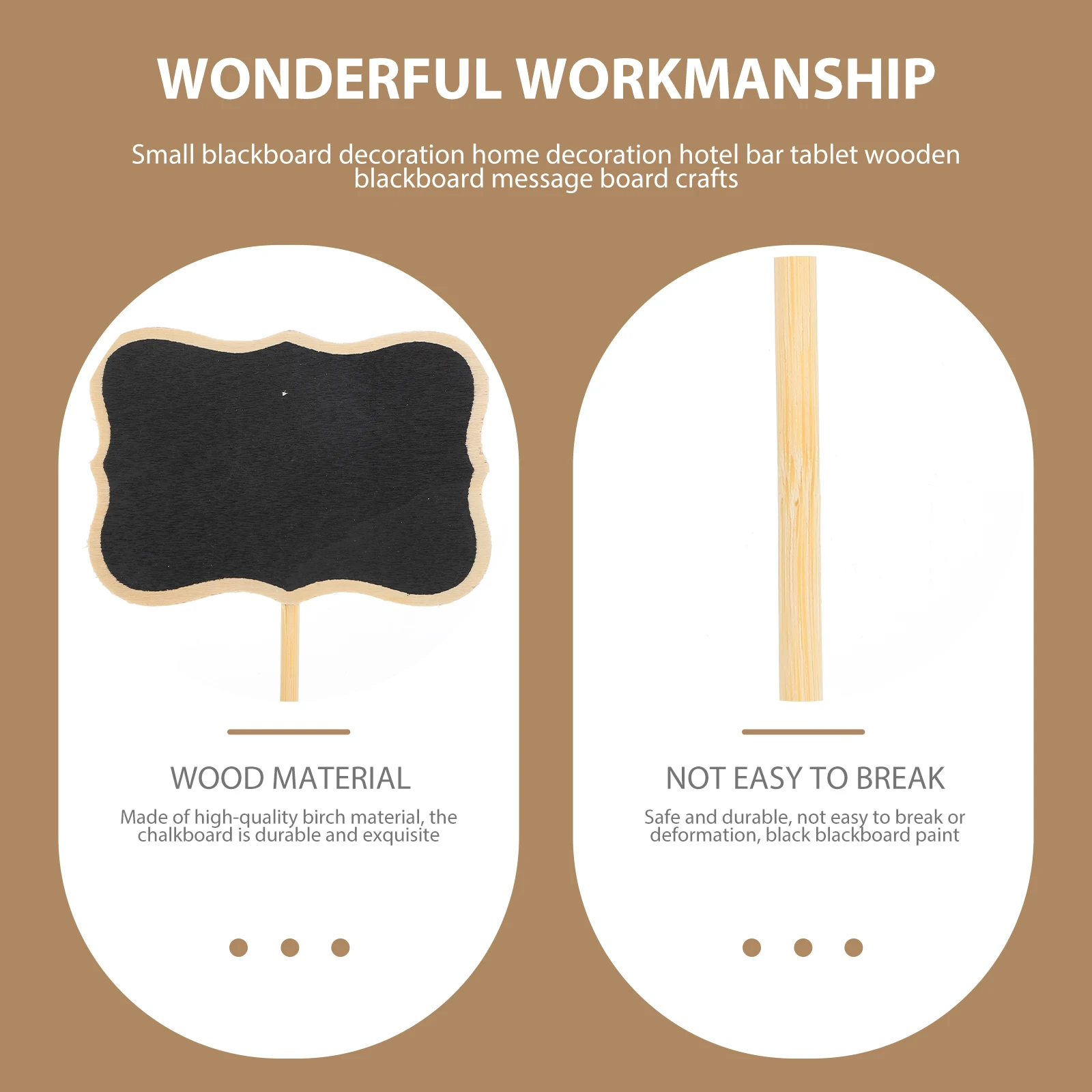 10 pz Mini Segno In Legno Mini Lavagna Segni Decor Cancellabile Riutilizzabile Home Office Negozio Avviso Lavagna Memo Display