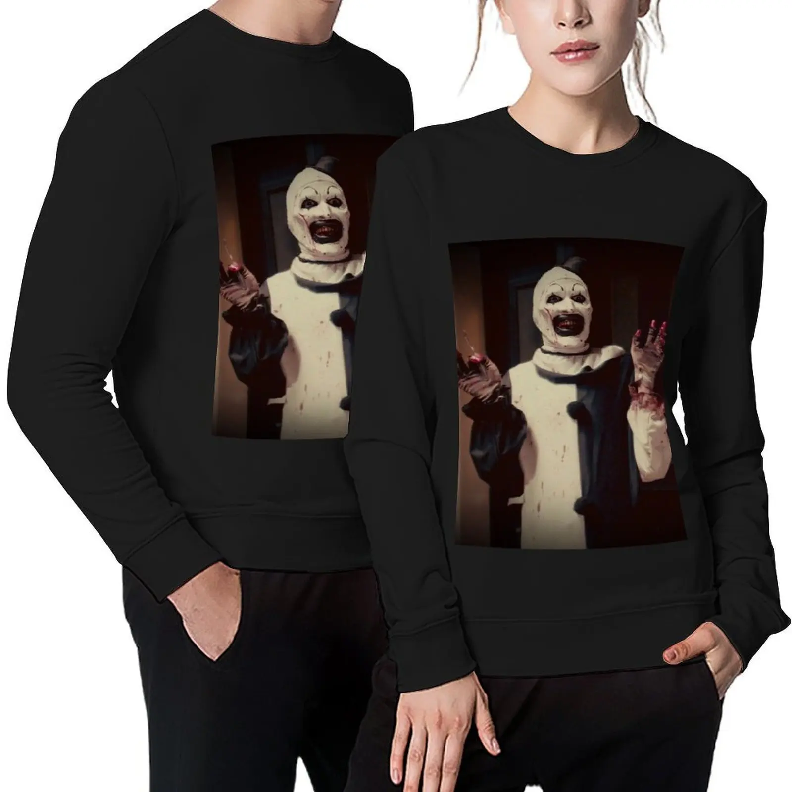 

Terrifier movie horror art the clown Pullover autumn clothes for men anime clothes aesthetic clothing hooded sweatshirt