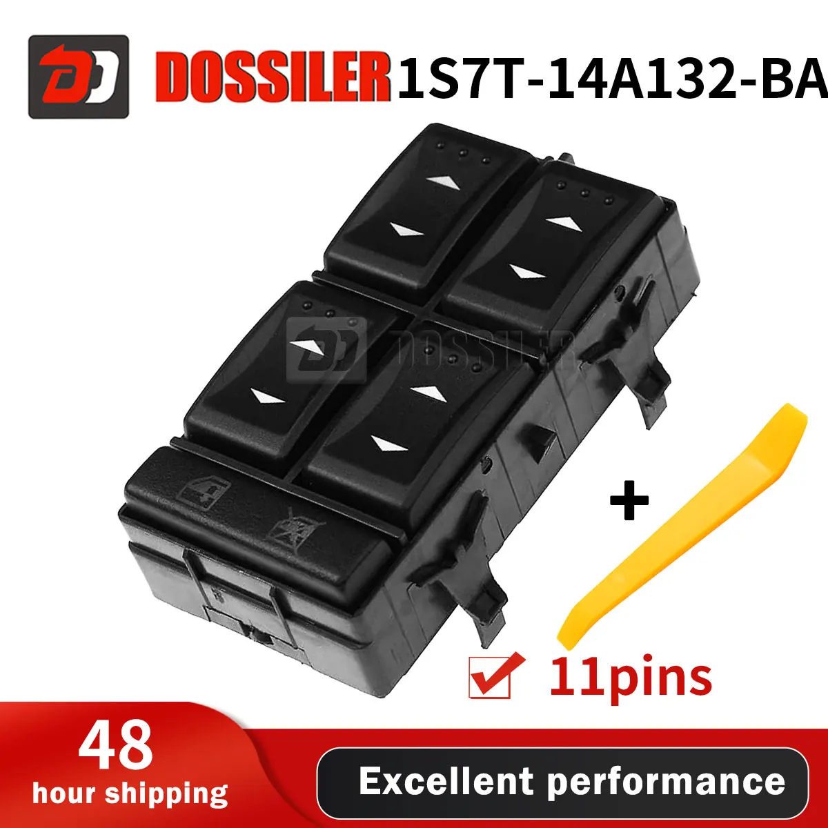 

1S7T-14A132-BA Dossiler Power Window Switch Compatible with FORD MONDEO 2000-2007 EWS/FR/015A 1115432 1120090 1208378 1230391