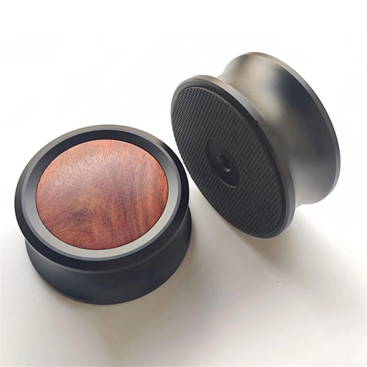 Record Weight Stabilizer 76mm Diameter LP Vinyl Turntables Aluminium Wood Record Weight Disc Stabilizer LP Vinyl Turntables
