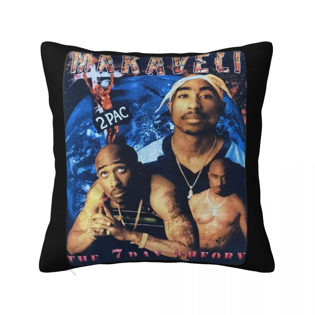 Vintage 2Pac 90S Life Of An Outlaw Makaveli The 7 Day Theory G1647 Personalized Pillow Case