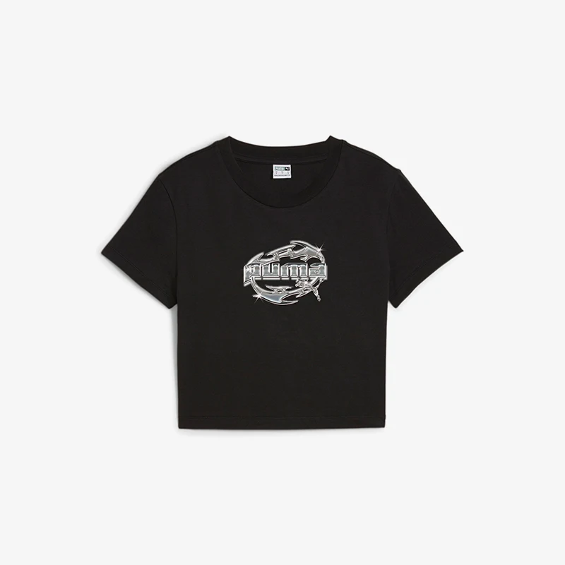 

Puma genuine summer women's fashionable breathable tight sports casual short sleeved shirt 629403-01