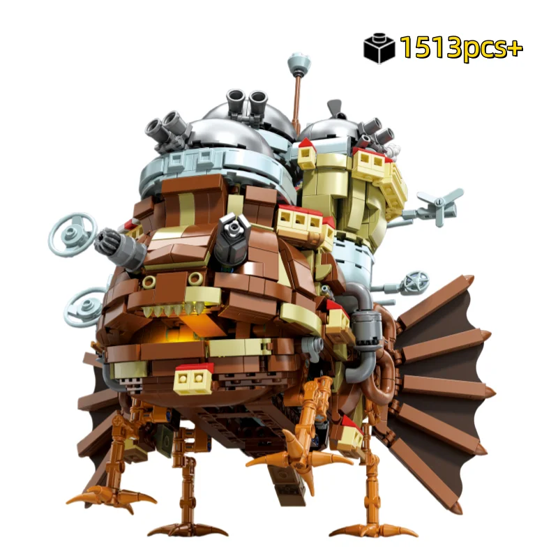 new-creative-electric-castle-kit-building-blocks-cartoon-frog-castle-steampunk-castle-building-brick-toy-children-gift-1513pcs