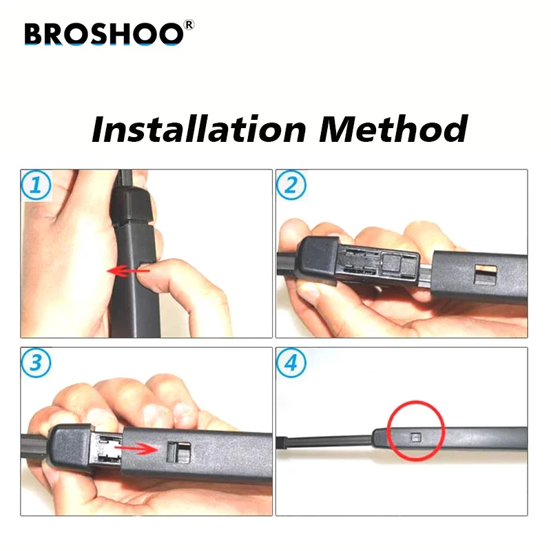 BROSHOO Auto Posteriore Tergicristallo Lama Posteriore Parabrezza Braccio Del Tergicristallo Per Volkswagen Golf 6 Hatchback(2009-2013) 280