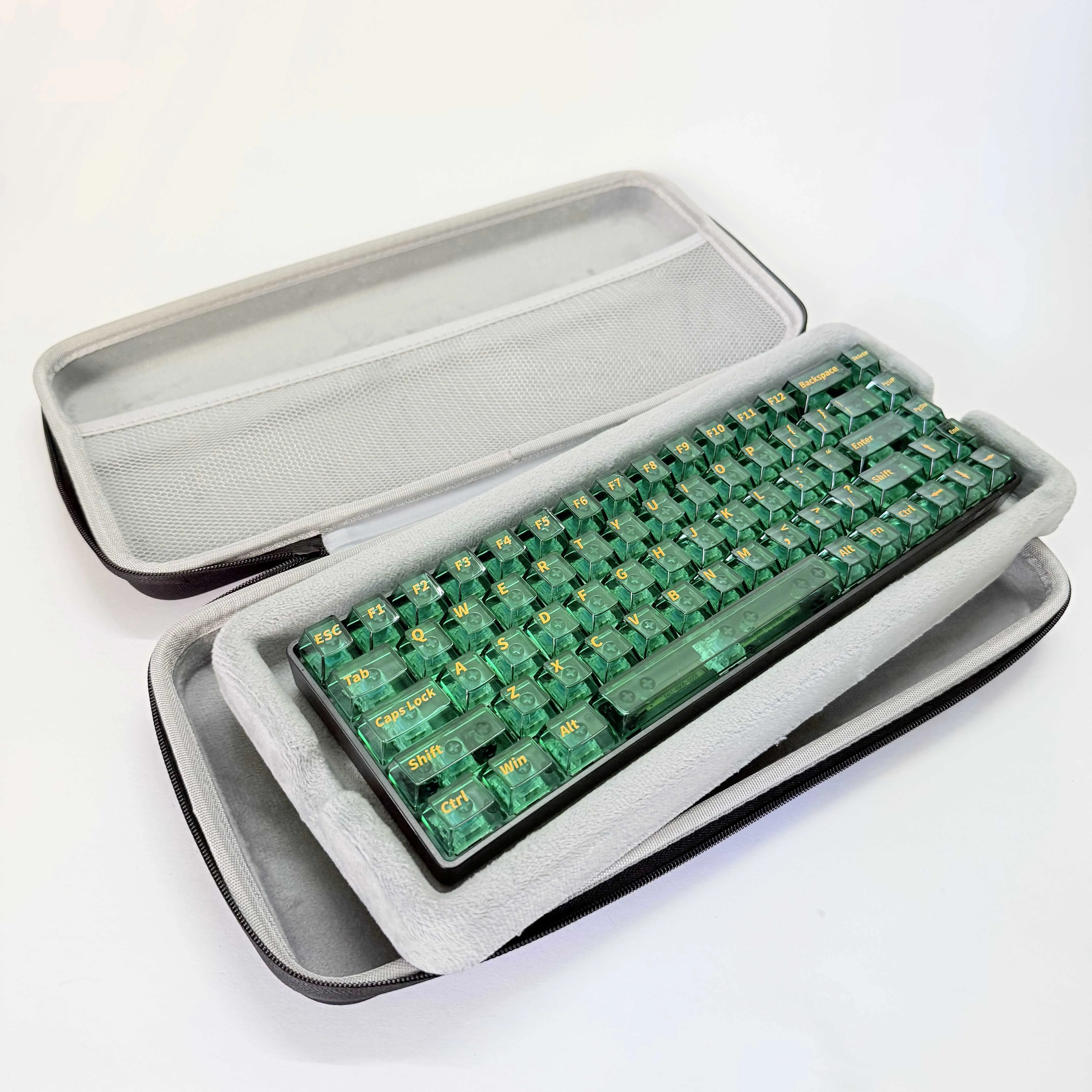 Hard Case Keyboard Storage Bag Protective Grey Black Dustproof Keyboard Box 60 75 80 95 100 Layout Mechanical Keyboard Case