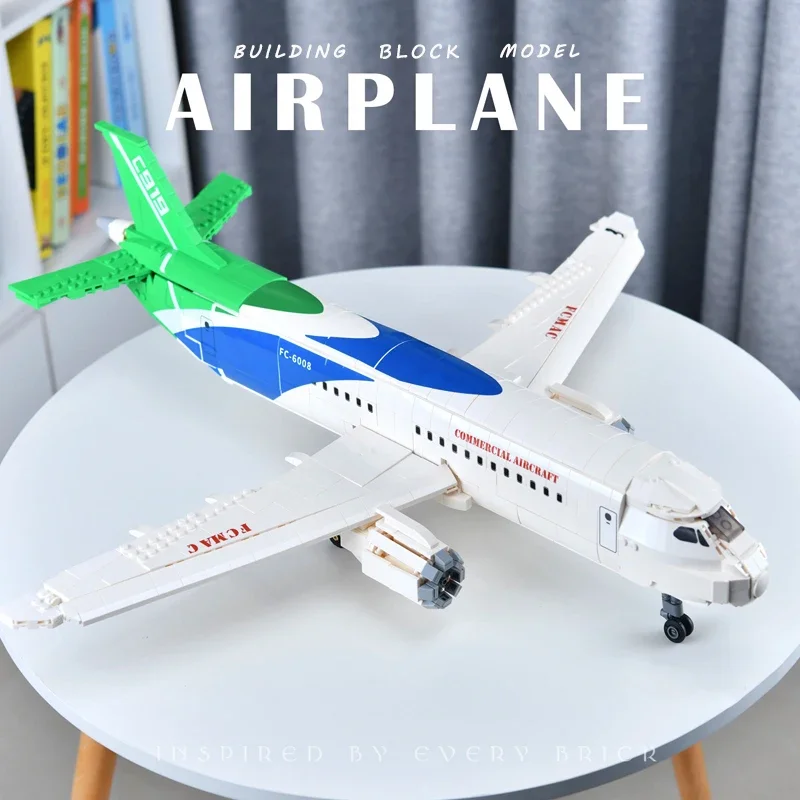 Ideas Series City Passenger Plane Building Block 787 Dreamliner Airplane Model Bricks Assemble Toys For Boy Birthday Gift Moc