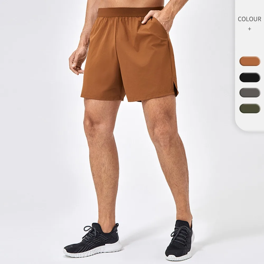 

Men's Summer Fitness Shorts Made of Breathable Nylon Quick-Dry Fabric, Designed with Loose Fit for Running Training