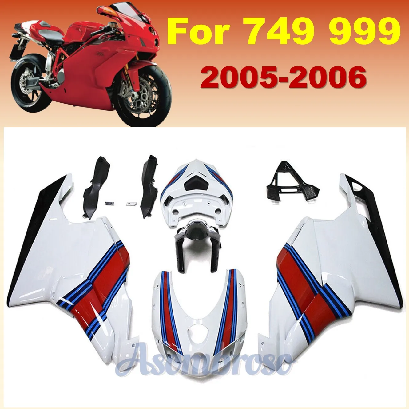 Fairings Kit for 749 999 2005 2006 749s 05 06  Injection Molding Body Rebuild Motorcycle Shell