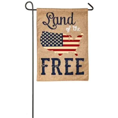 Land of the Free Garden Flag!  Make an offer! VVL YYX EEZ