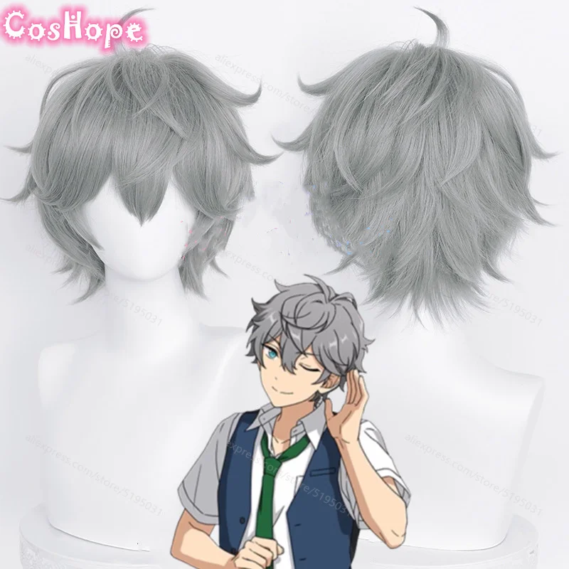 

Izumi Sena Cosplay Wig 33cm Grey Wig Cosplay Anime Cosplay Wigs Heat Resistant Synthetic Wigs for Halloween Costume