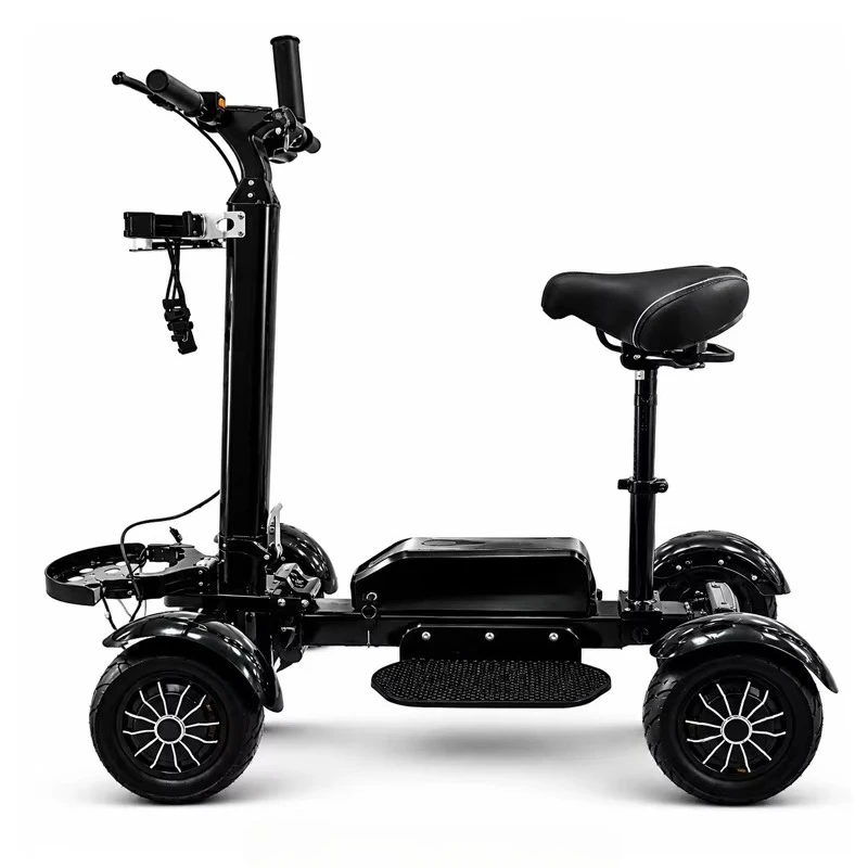 Golf Rider Scooter 4 Wheel Electric Aluminium Mobility Vehicle Brushless Hub Motor 150kg Load Capacity for Golf Course