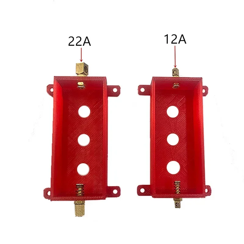 26980 Weld-free Battery Box/Battery Holder 1S 2S 3S 4S 5S 6S 7S  Pure Copper High Current 12a Lithium Battery DIY Battery Case