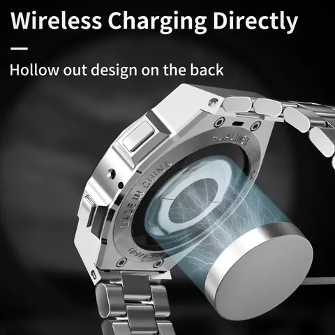 Modifieringssats för Samsung Galaxy Watch 7 40mm 44mm armband metallklocka silikonarmband skyddande skyddsram 12 best sales reparationskit för Samsung Galaxy Watch - №9