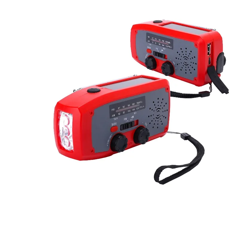 

Portable Survival Kit Hand Crank AM FM NOAA Radio IPX3 Waterproof Solar Panel with Hand-crank Power Generation