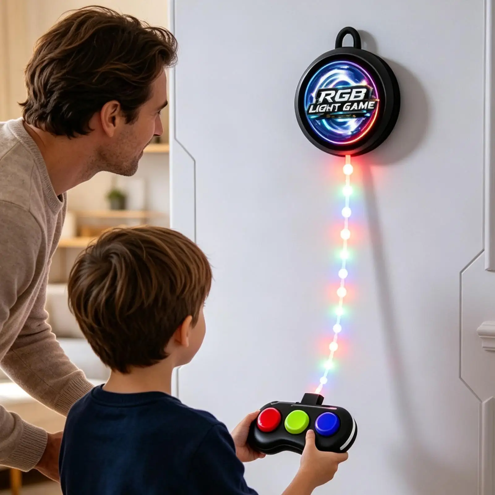 New Glowing Toy Key Light Strip Candy Crushes Dynamic Melodys Light Elimination Game Machine Trendy Glowing Plaything