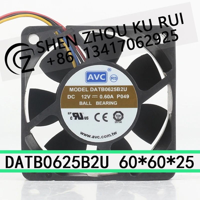 AVC DATB0625B2U 12V 0.60A 6025 speed control chassis High air capacity mainboard cooling fan