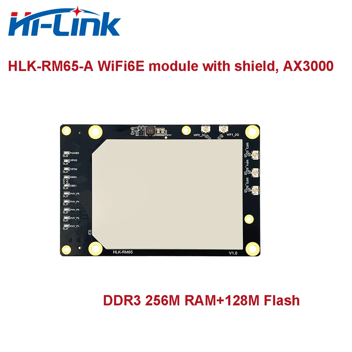 Free Ship Hi-Link Dual Band AX3000 Openwrt MT7981B+MT7976C+MT7531A WiFi 6 Router Module HLK-RM65