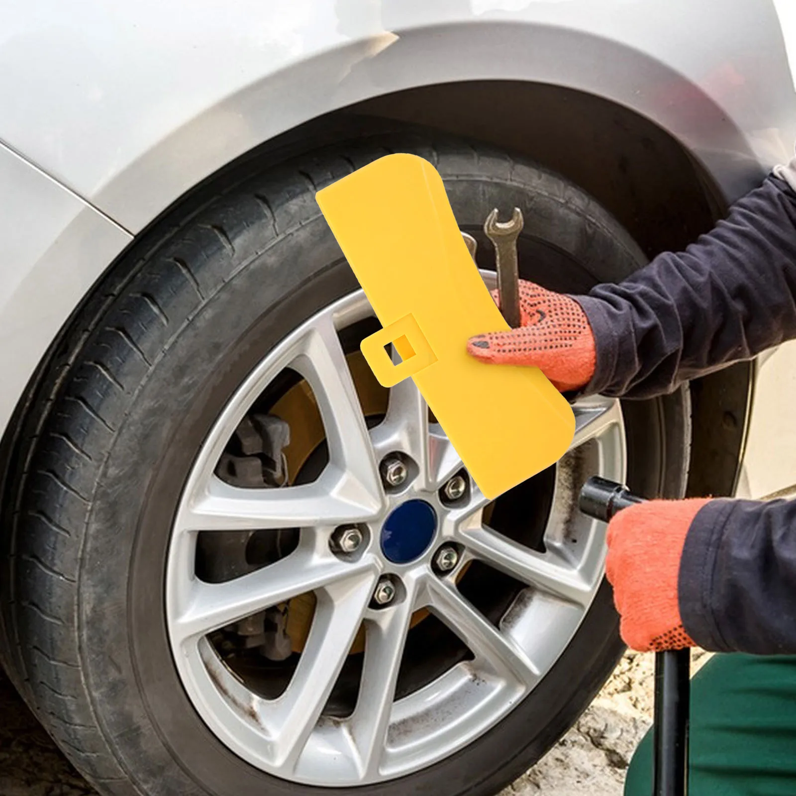 

Tire Shovel Sleeve Bead Breaker Protection Cover ABS Strong Rim Protector for Safe Fast Tire Removal Machine Use