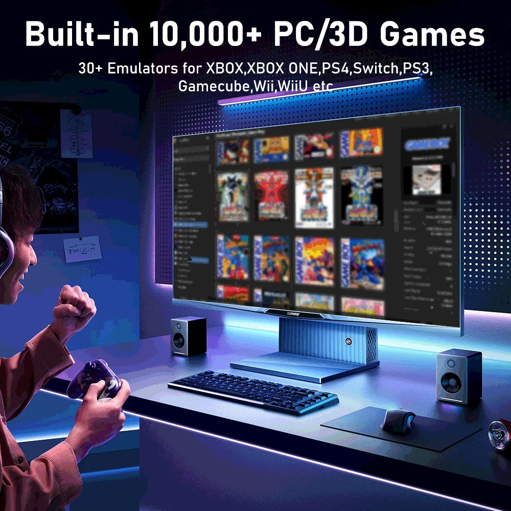Game HDD Launchbox 3TB Game Console Built in 10000+Games with 32 Emulators for XBOX/XBOX ONE/PS2/PS4/Switch/WiiU for Win8/10/11