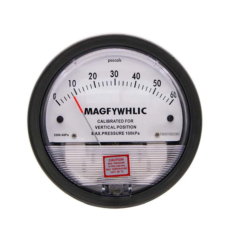 MAGRFHELIC Clean Room Pressure Differential Gauge Purification  Micro   Circular Pointer 60pa 100pa 500pa