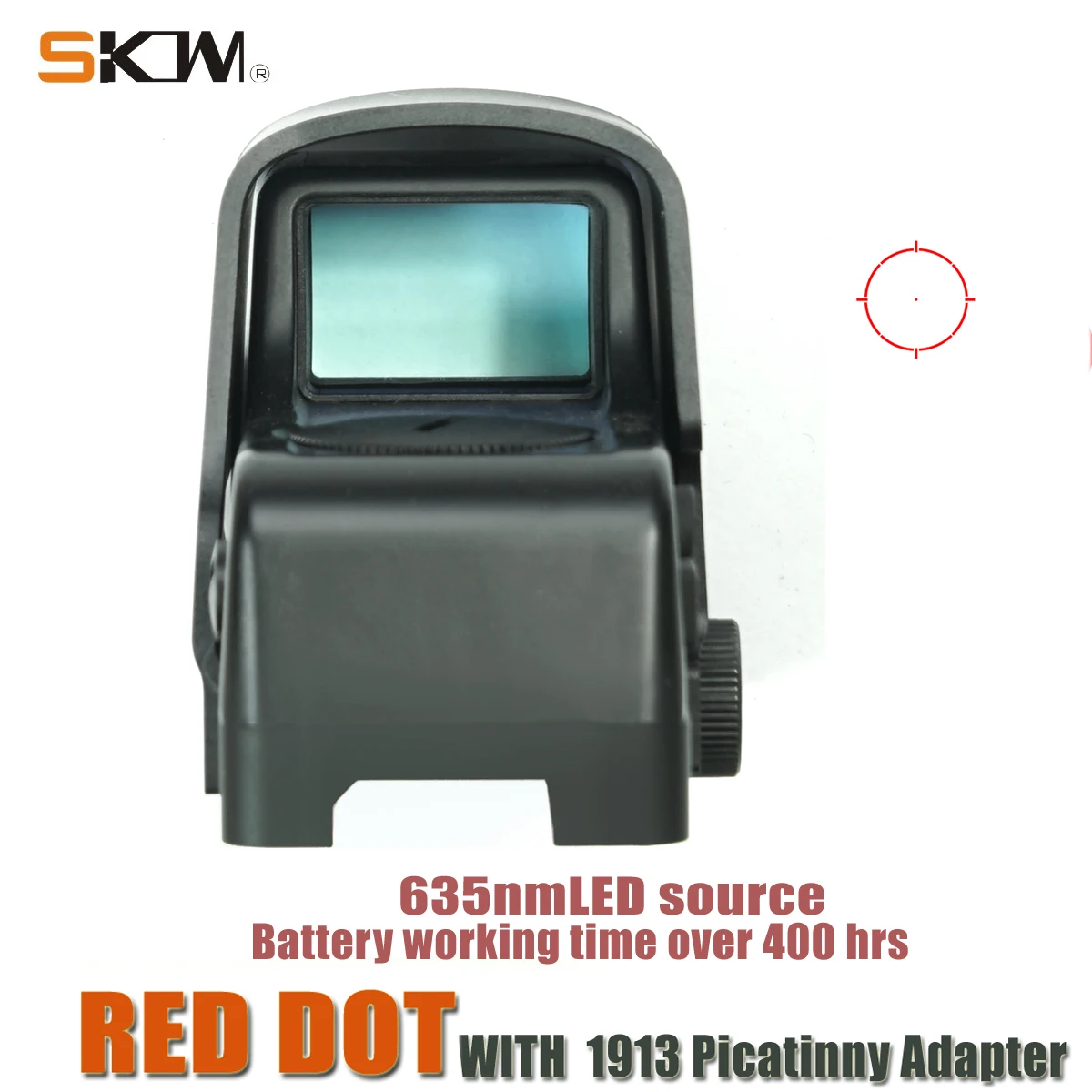 Imagem -05 - Skwoptics-red Dot ar Prisma Rifle Scope Kalashnikov ak Sight Picatinny Rail Mount 1x35