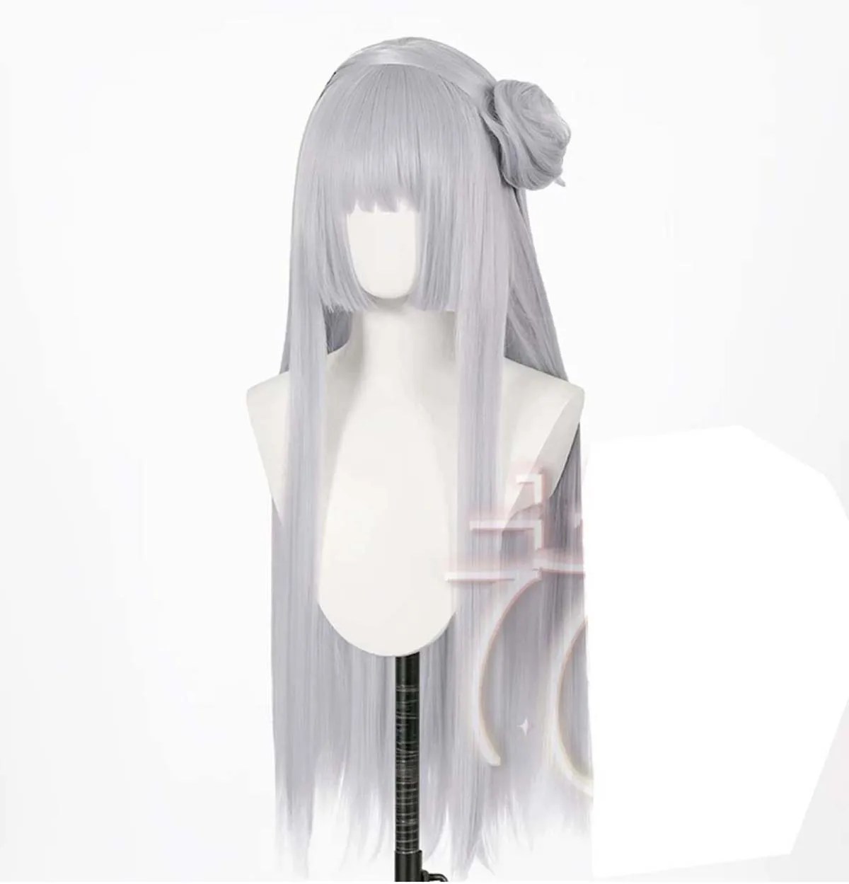 Women Anime Vampire Knight Maria Akai Cosplay Long Silver White Heat Resistant Synthetic Hair Wig view 4