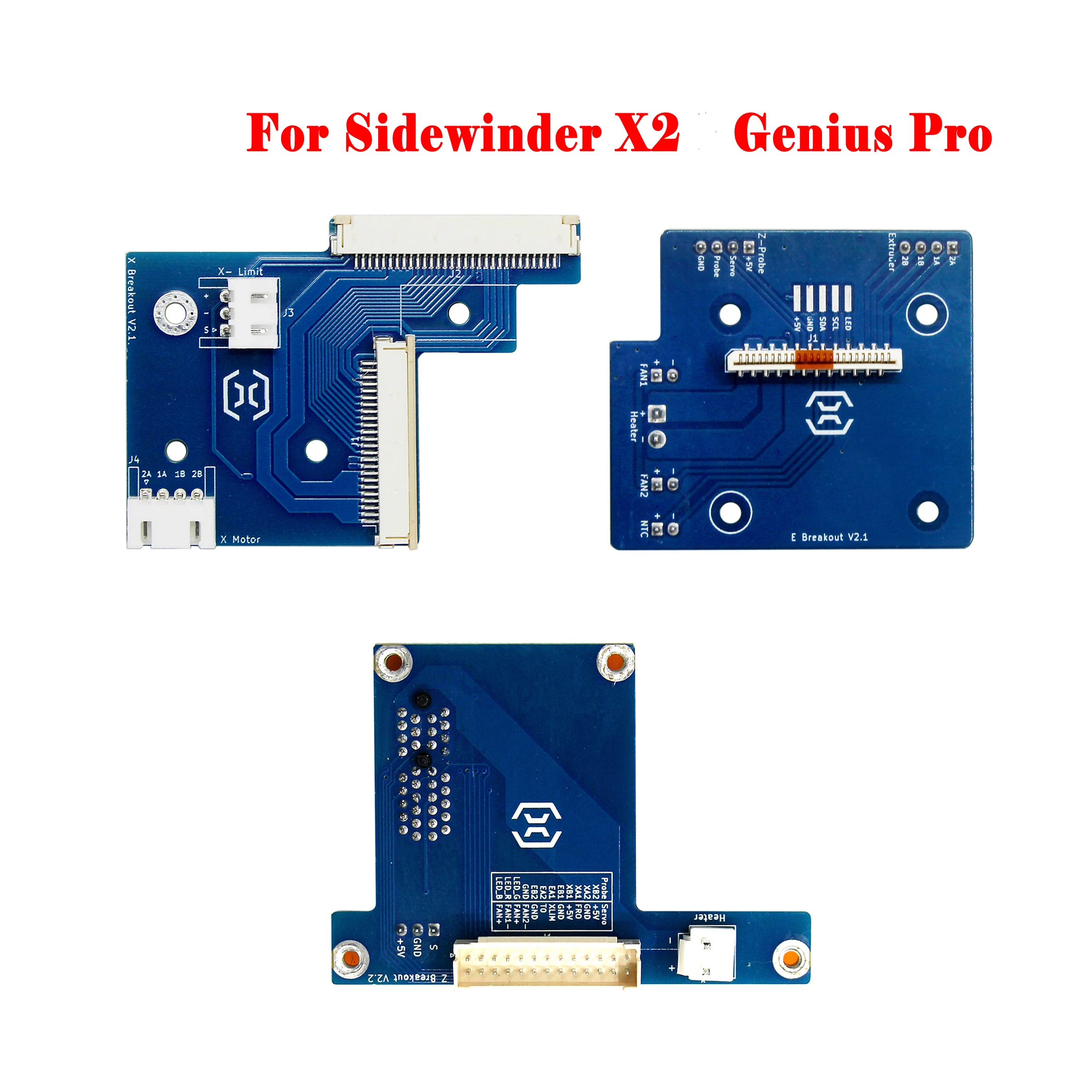 Artillery-impresora 3D Sidewinder X2 y Genius Pro, extrusora de eje Z, placas de transferencia de eje X, Kit PCB de ruptura