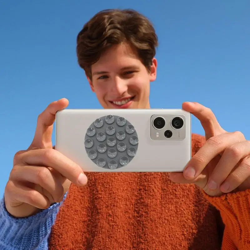 Suction Cup Phone Case Magnetic Silicone Suction Cup Phone Mount Mirror Shower Phone Holder For Most Cell Phones Phone Stand