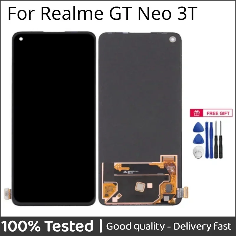 

ЖК-экран Amoled и TFT для Realme, дигитайзер сенсорной панели для GT Neo 3T, 6,62 ", GT Neo, RMX3372