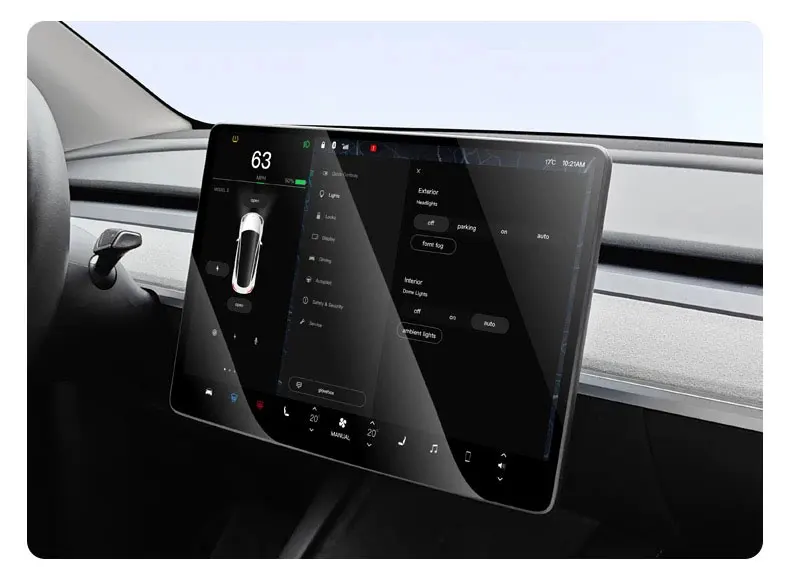 Futhope 16 Zoll gehärteter Glas-Displayschutz für Tesla Model Y YL 2026 Juniper HD Center Control Film Installationswerkzeug – Detail 8