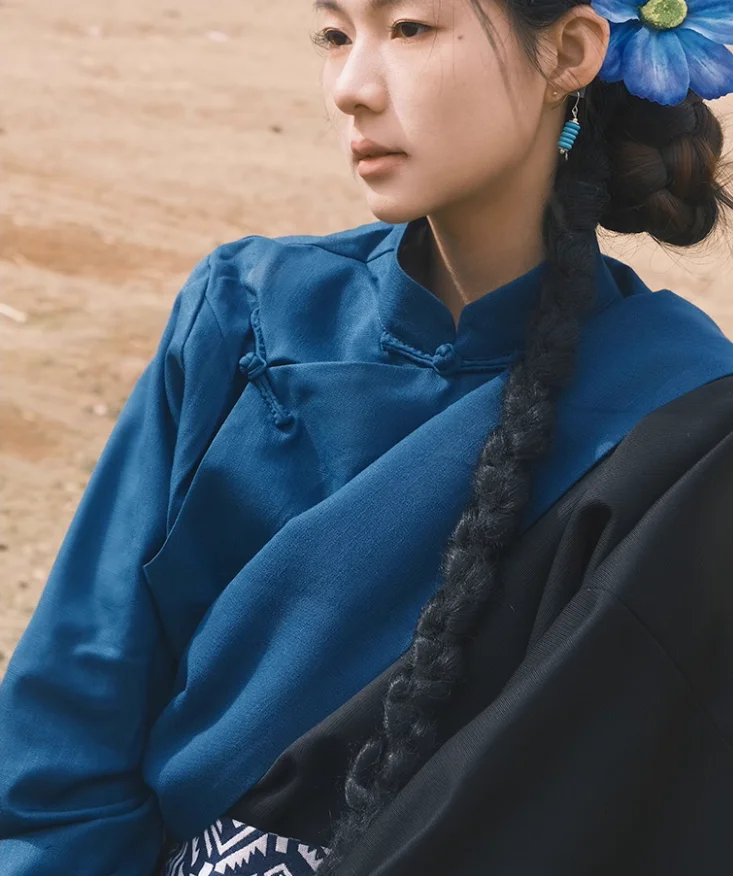 رداء Xizang الصيني التبتي للسيدات