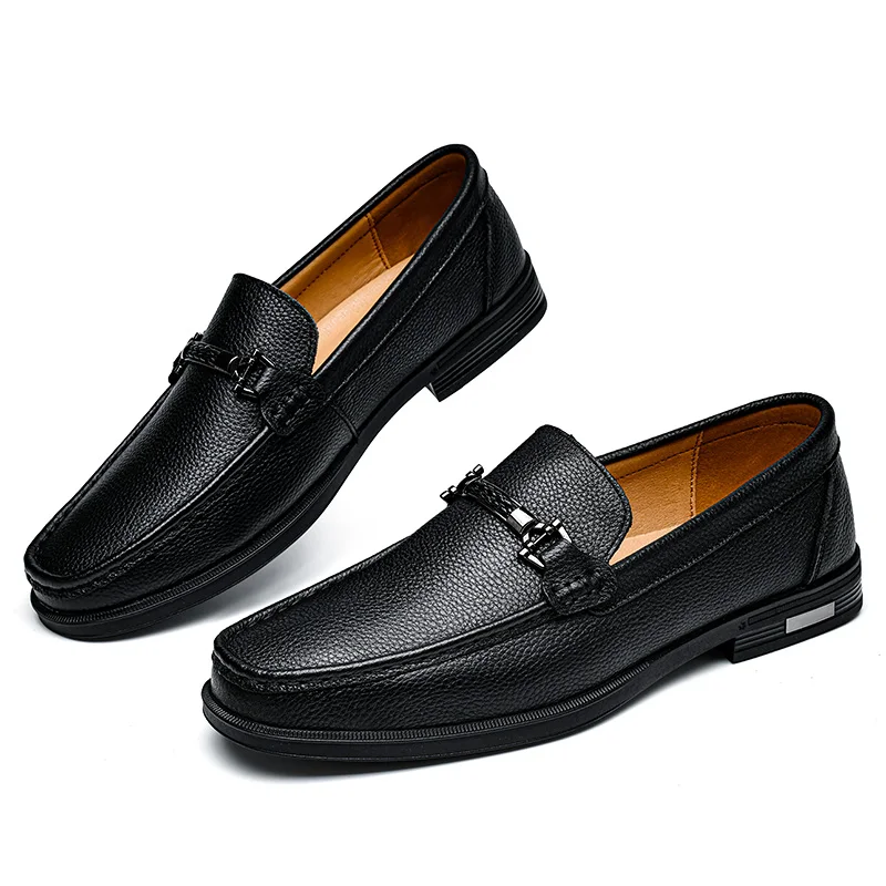 Spring Autumn Luxury Brand Men Casual Leather Men\'s Loafers Lofer Shoes Loafer Loffers Slip-On Mocasines Hombre Big Size 47 48