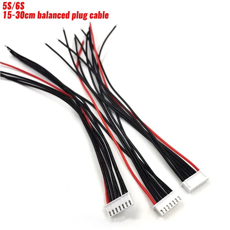 10pcs/lot 5s 6s Lipo Battery Balance Charger 15cm 20cm 30cm Cable Imax B6 Connector Plug Cable Aviation Model PARTS