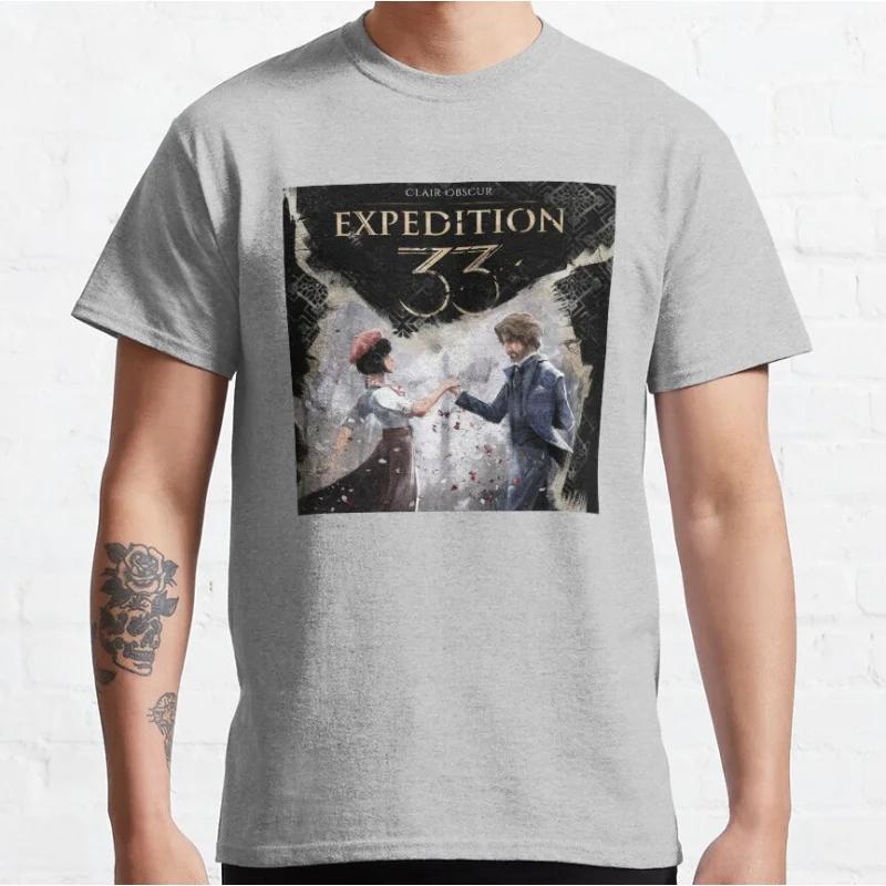 Expedition33 Clair Obscur Expedition 33 Dark Fantasy video game T-shirt Gift for Gamer Large size Adult Tops S-6XL - Image 5