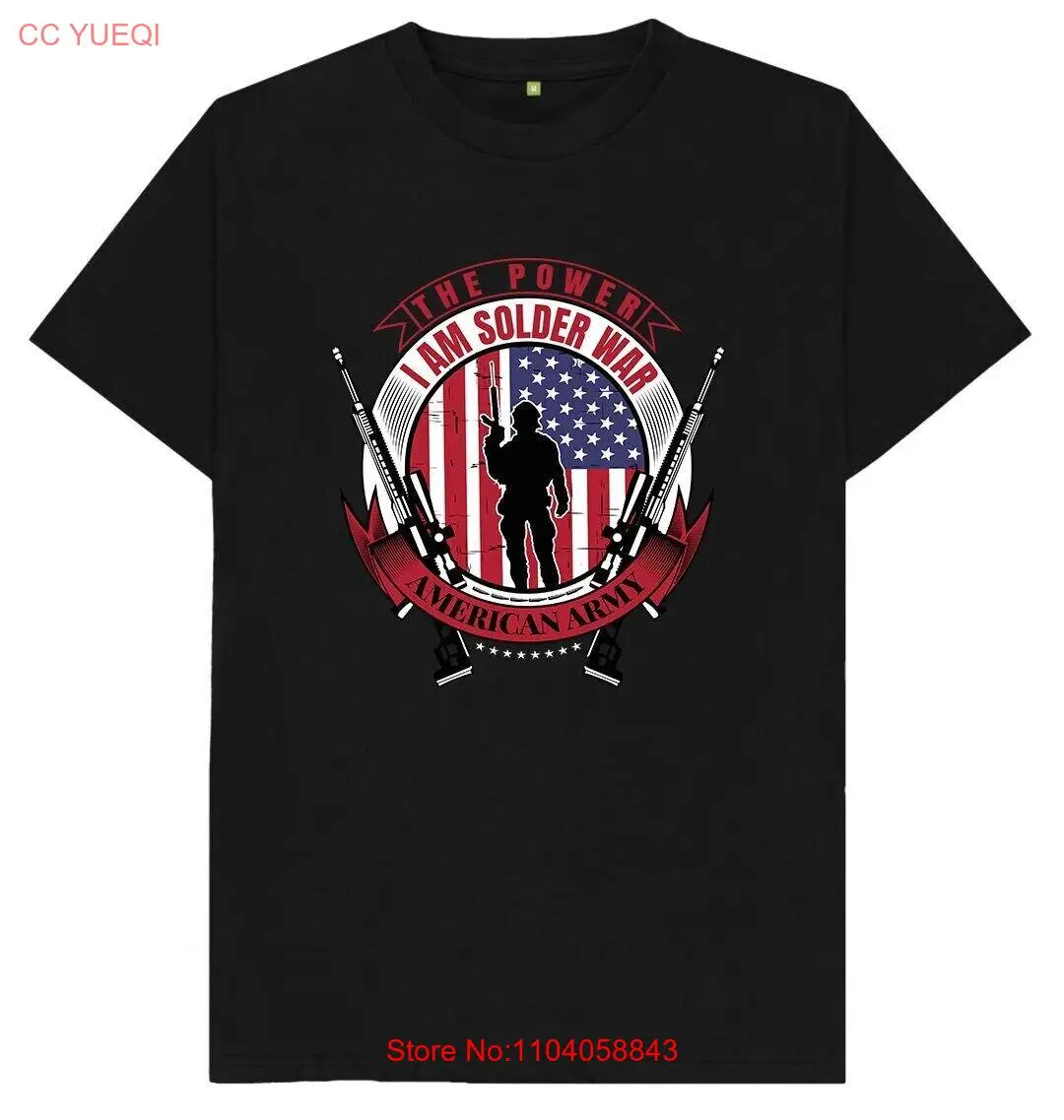 The Power Soldier American T-Shirt, Funny Shirt Streetwear, Gift For Veteran