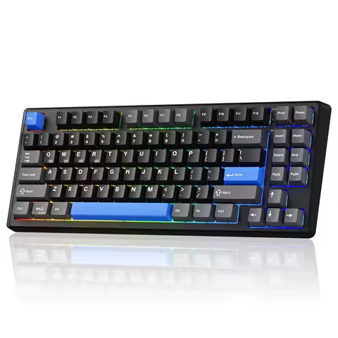 Kisnt Wireless Mechanical Keyboard,Bluetooth/2.4GHz/USB-C,Gasket Mounted with Creamy Sound, Custom Hot Swappable Keyboard