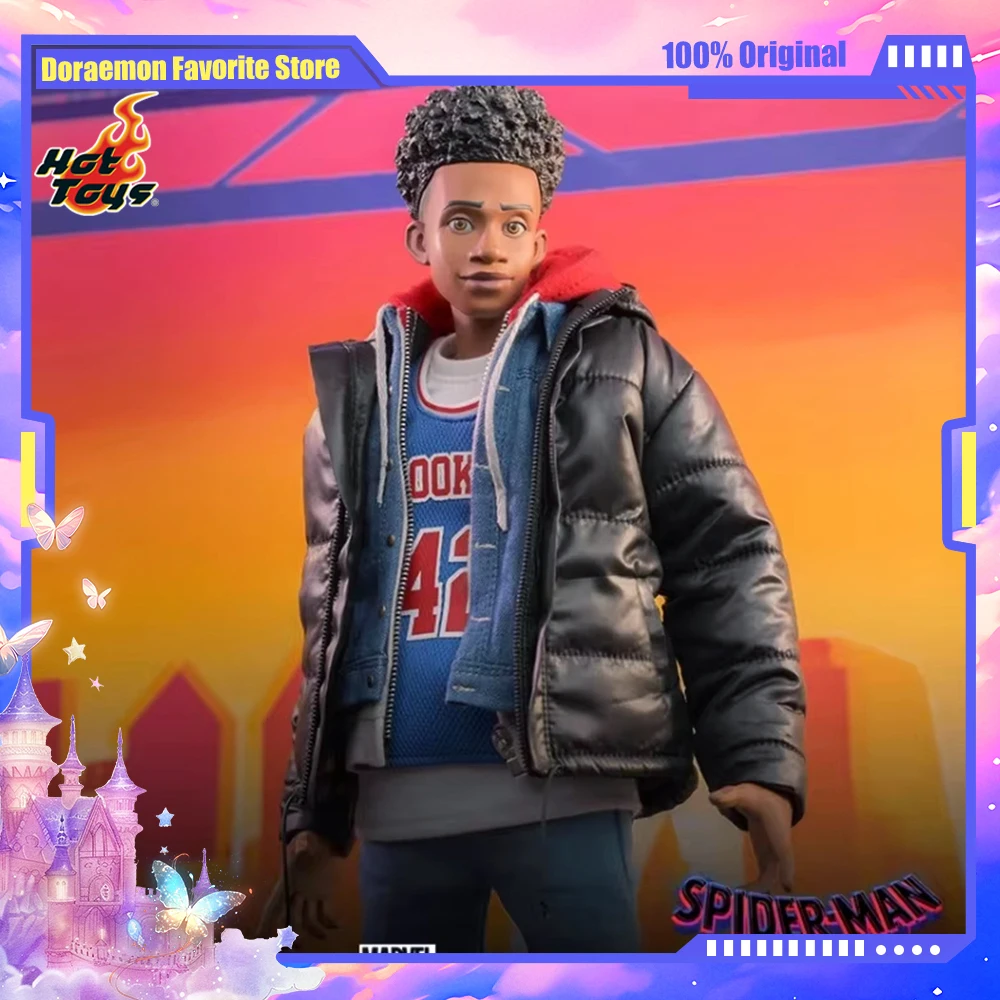 

Hot Toys HT 1/6 SpiderMan Across the Spider-Verse Miles Morales Action Figure Marvel Movie Original Delicate Anime Model Soldier