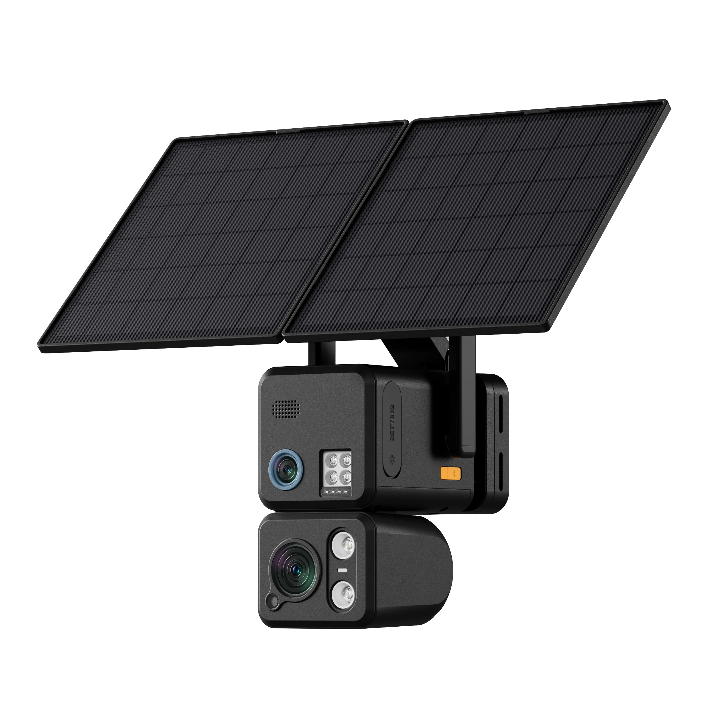 8MP NView APP N1  Solar Power Dual Lens  4G+WIFI  Camera Full Color AI Humanoid Detection Home Security CCTV Monitor