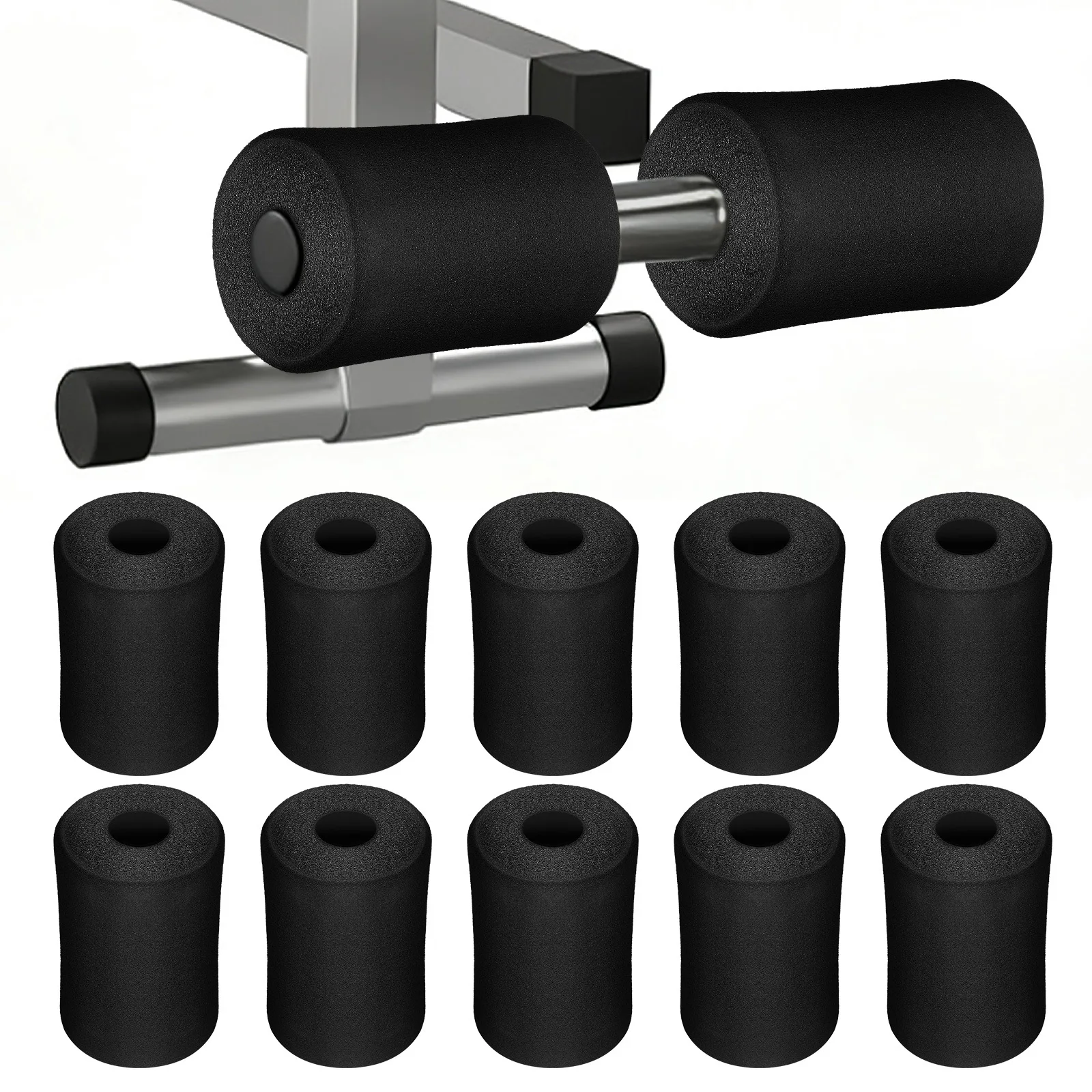 

10Pcs Multifunctional Foam Pads Sponge Covers Gym Replacement Parts for Ab Training Leg Exercise Equipment Gym Replacement Parts